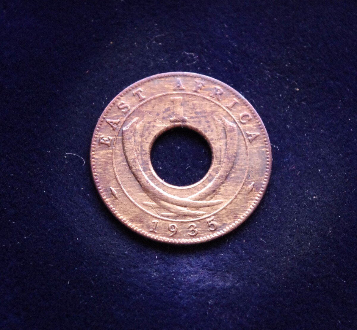 Britų Rytų Afrika, 1 centas 1935m