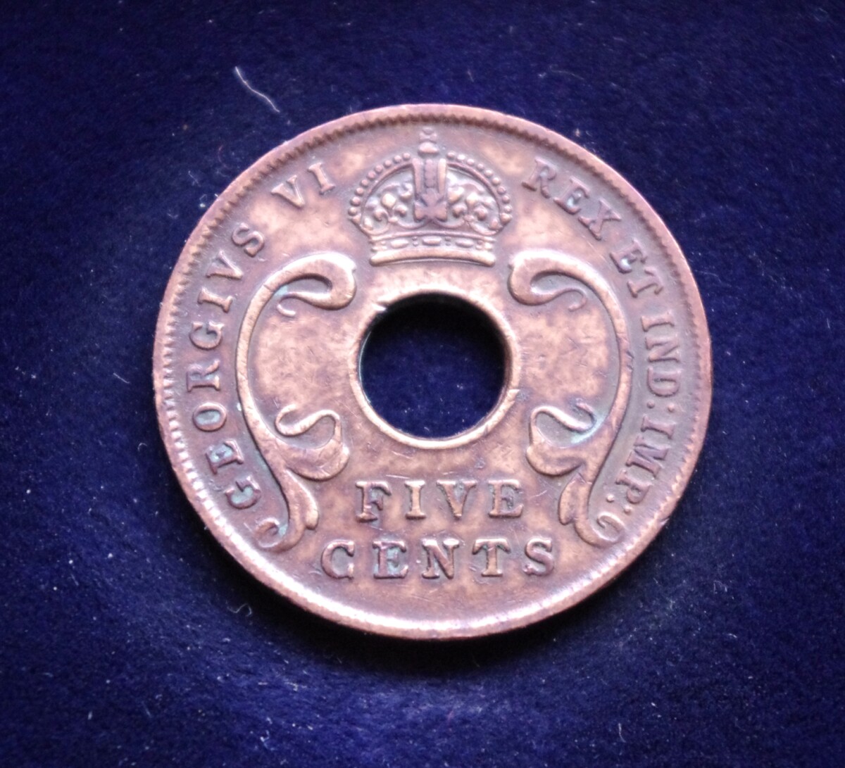 Britų Rytų Afrika, 5 centai 1942m
