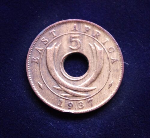 Britų Rytų Afrika, 5 centai 1937m-H