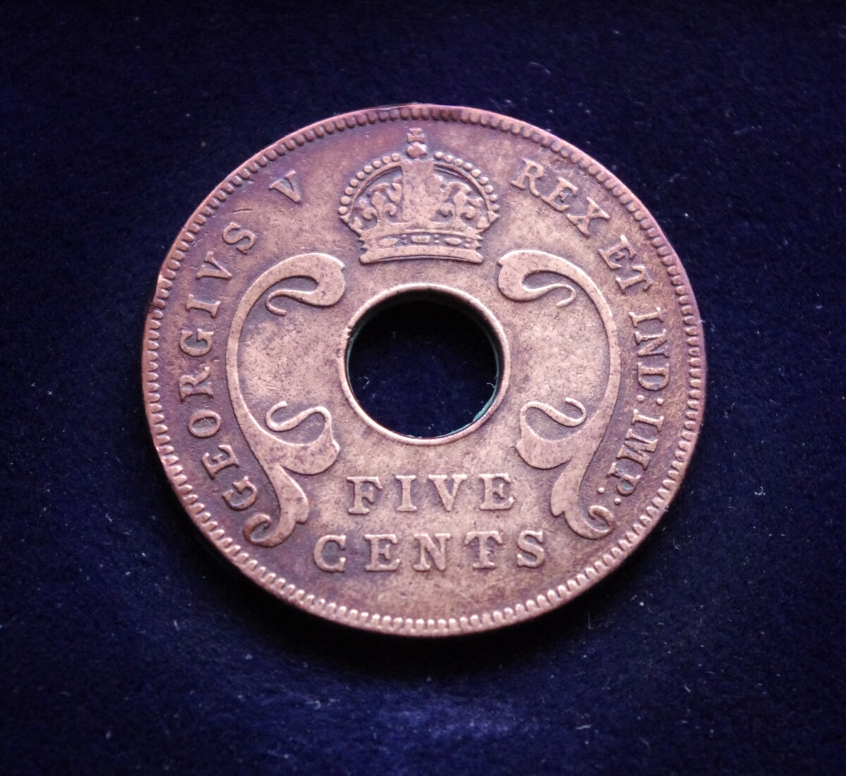 Britų Rytų Afrika, 5 centai 1935m