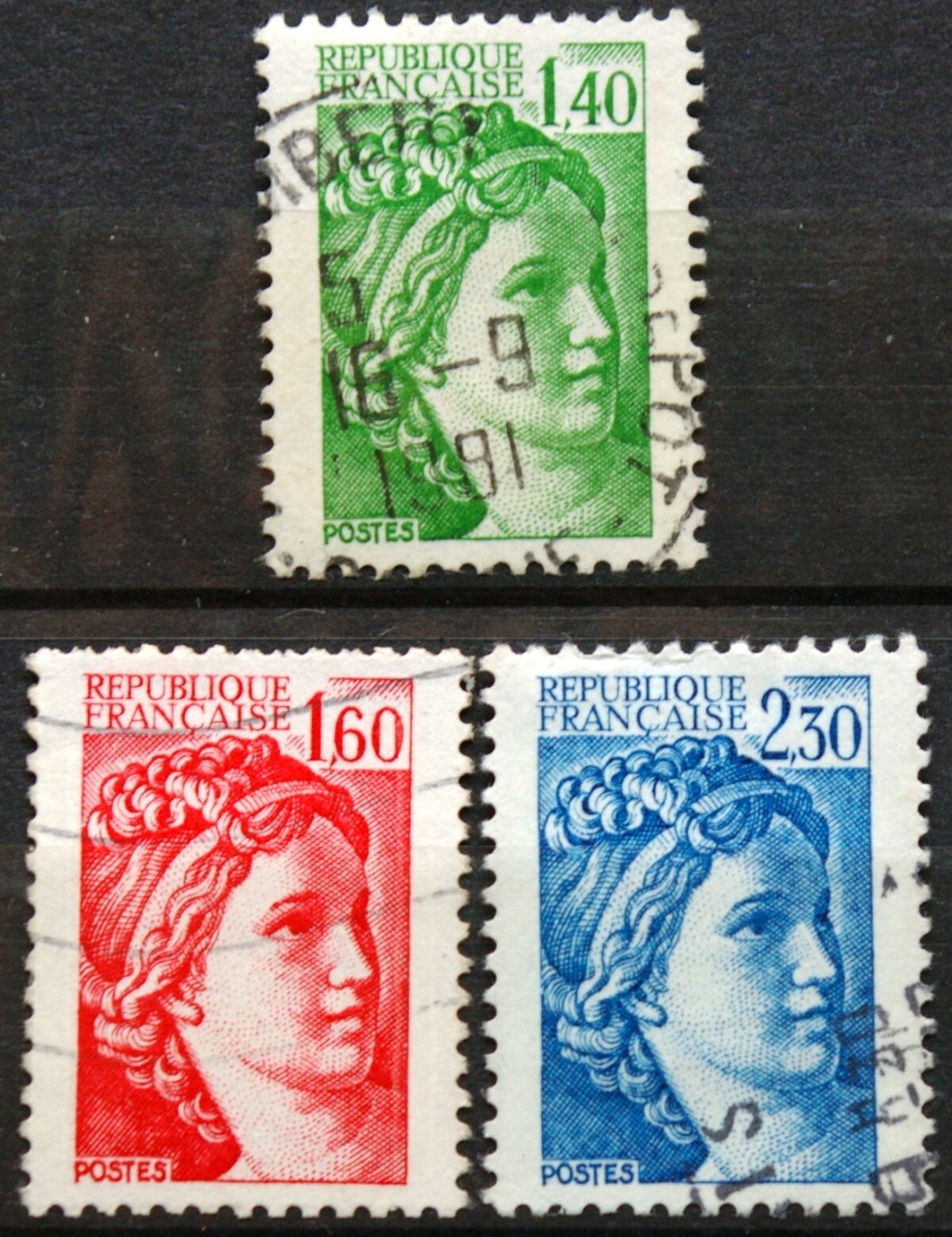 Prancūzija, pilna serija ScNr 1755-1757 Used(O)