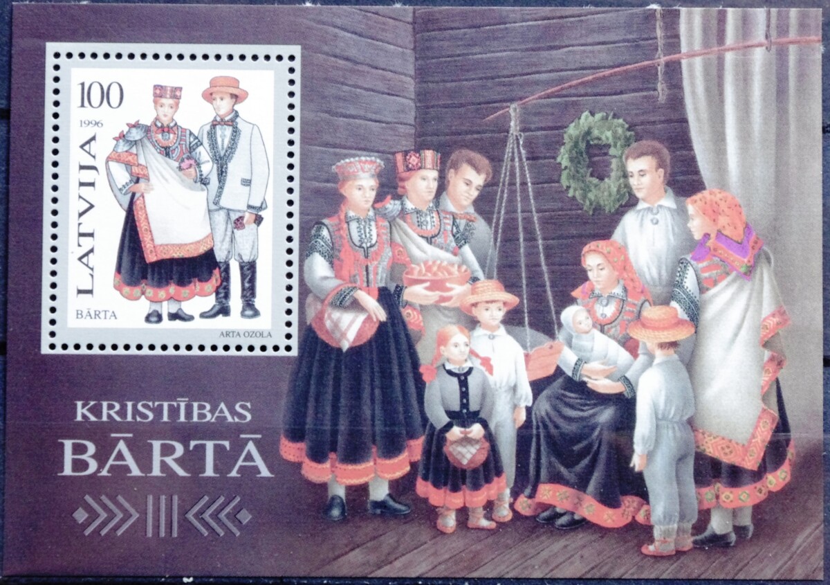 Latvija, blokas Nr. 7 MiNr 425 MH*