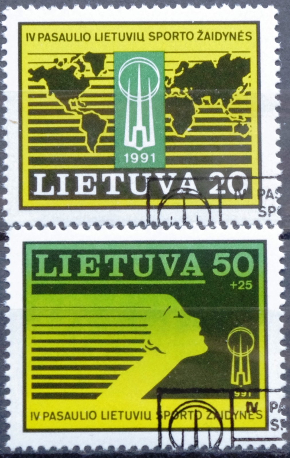 Lietuva, pilna serija MiNr 482-483 Used(O)