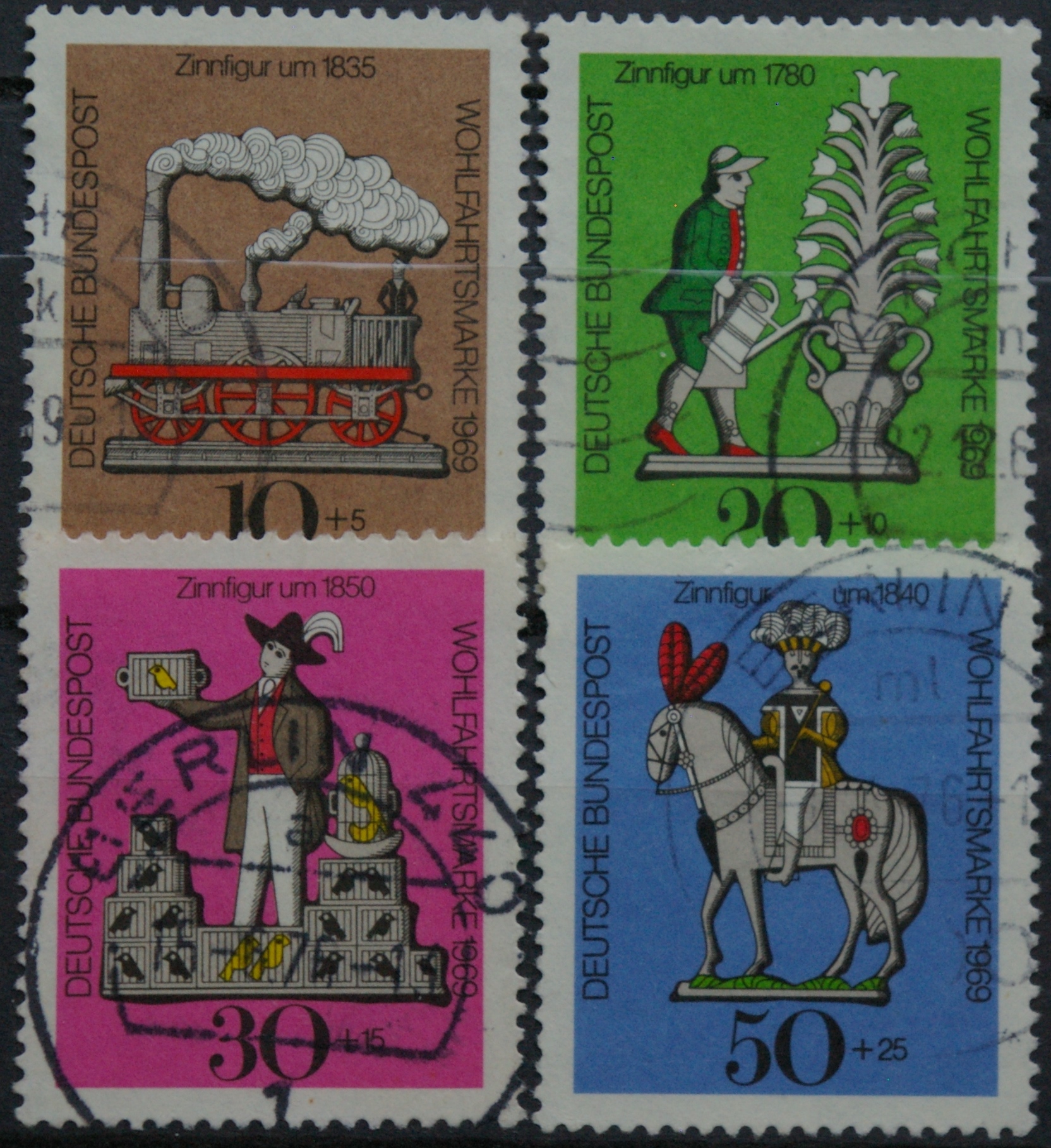 Vokietija, pilna serija MiNr 604-607 Used(O)