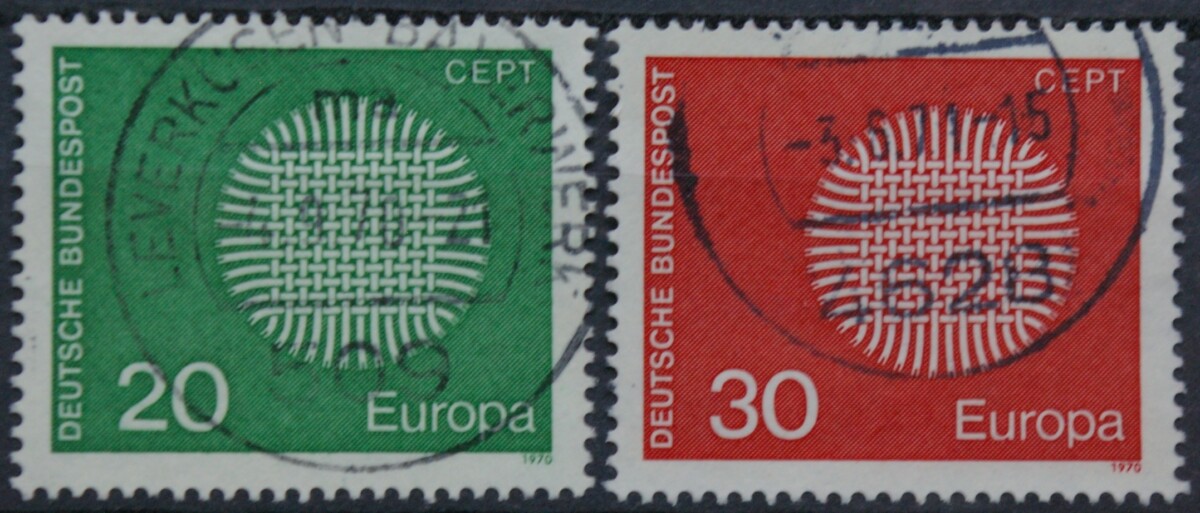 Vokietija, pilna serija MiNr 620-621 Used(O)