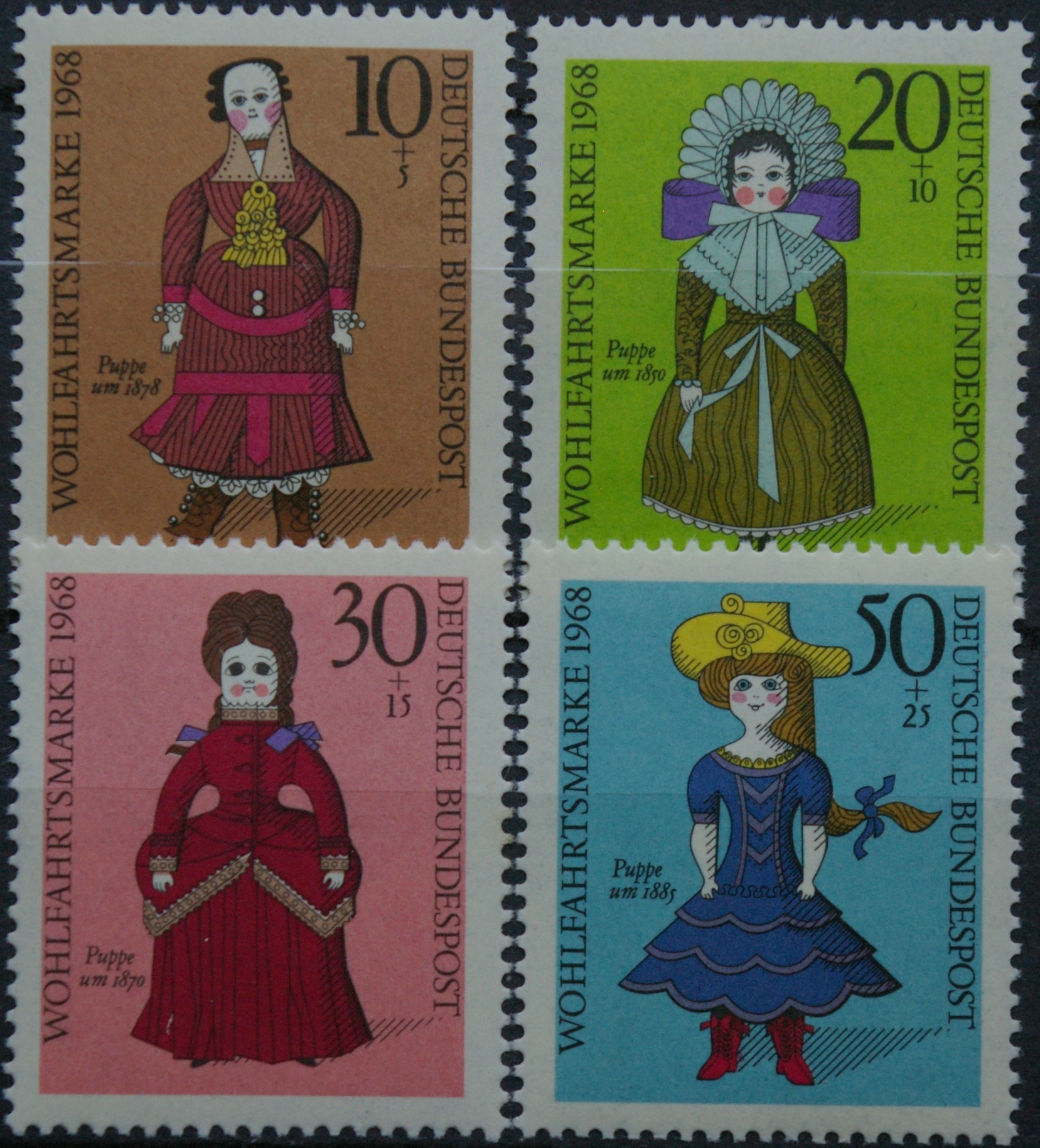 Vokietija, pilna serija, MiNr 571-574 MNH**