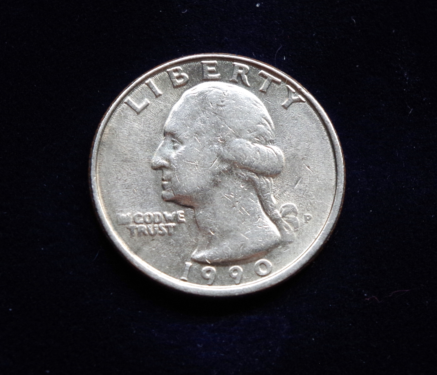 JAV, 25 centai 1990m-P