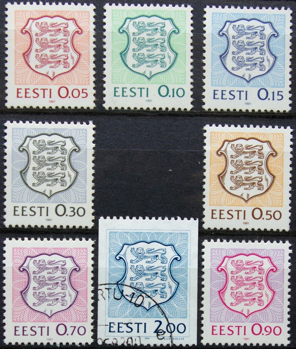 Estija MiNr 165-171, 173 MNH**/Used(O) E