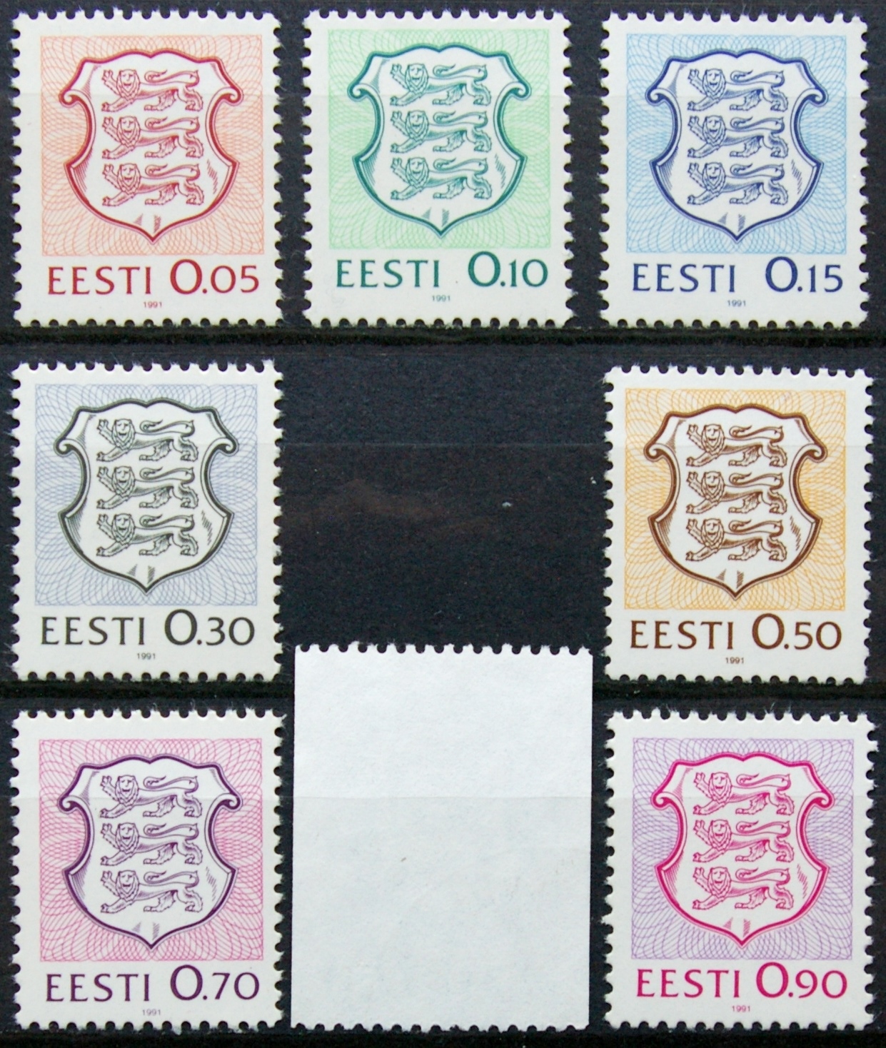 Estija MiNr 165-171, 173 MNH**/Used(O) E