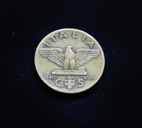 Italija, 5 čentezimai 1940m E
