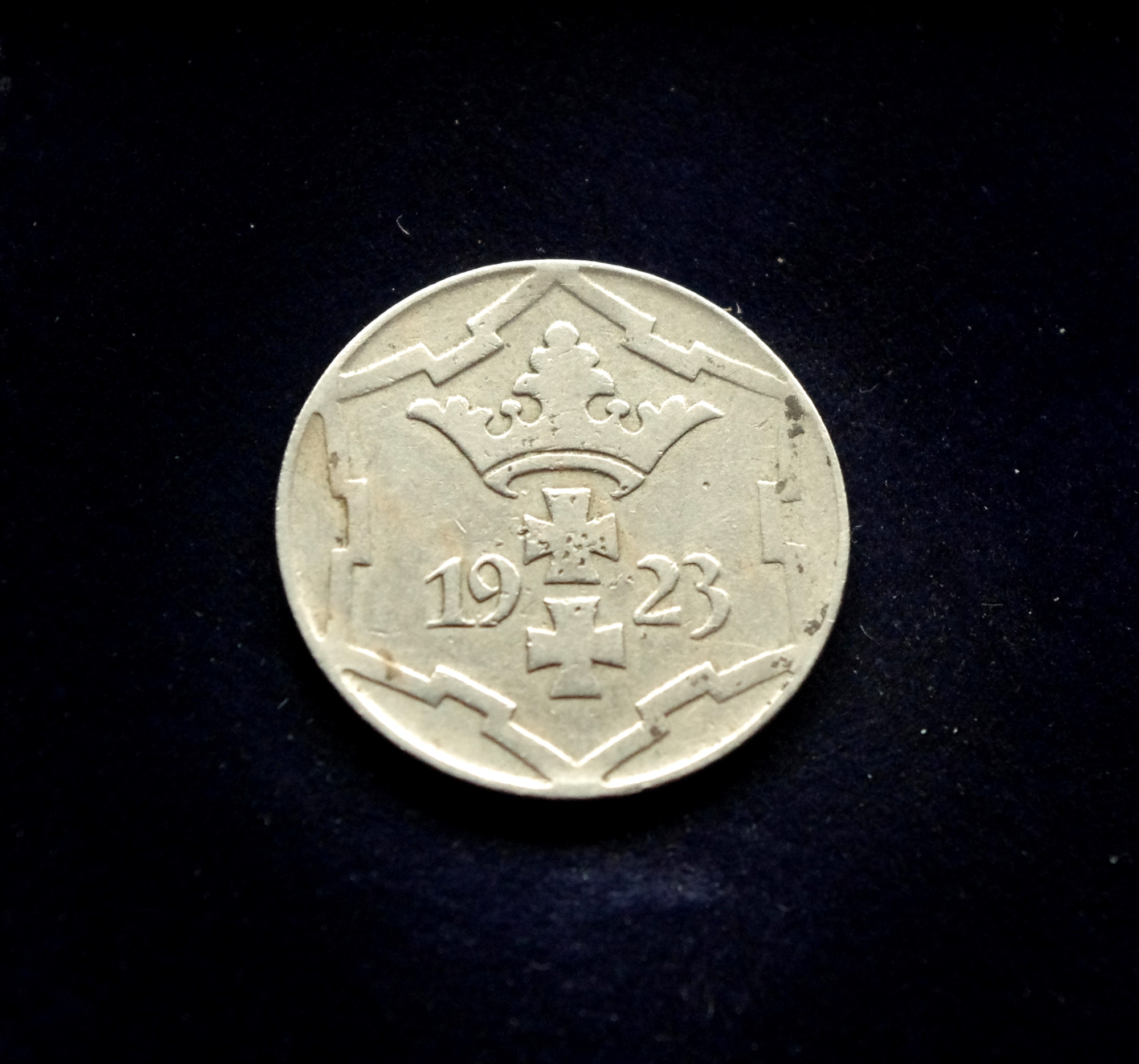 Dancigas, 10 pfenigų 1923m