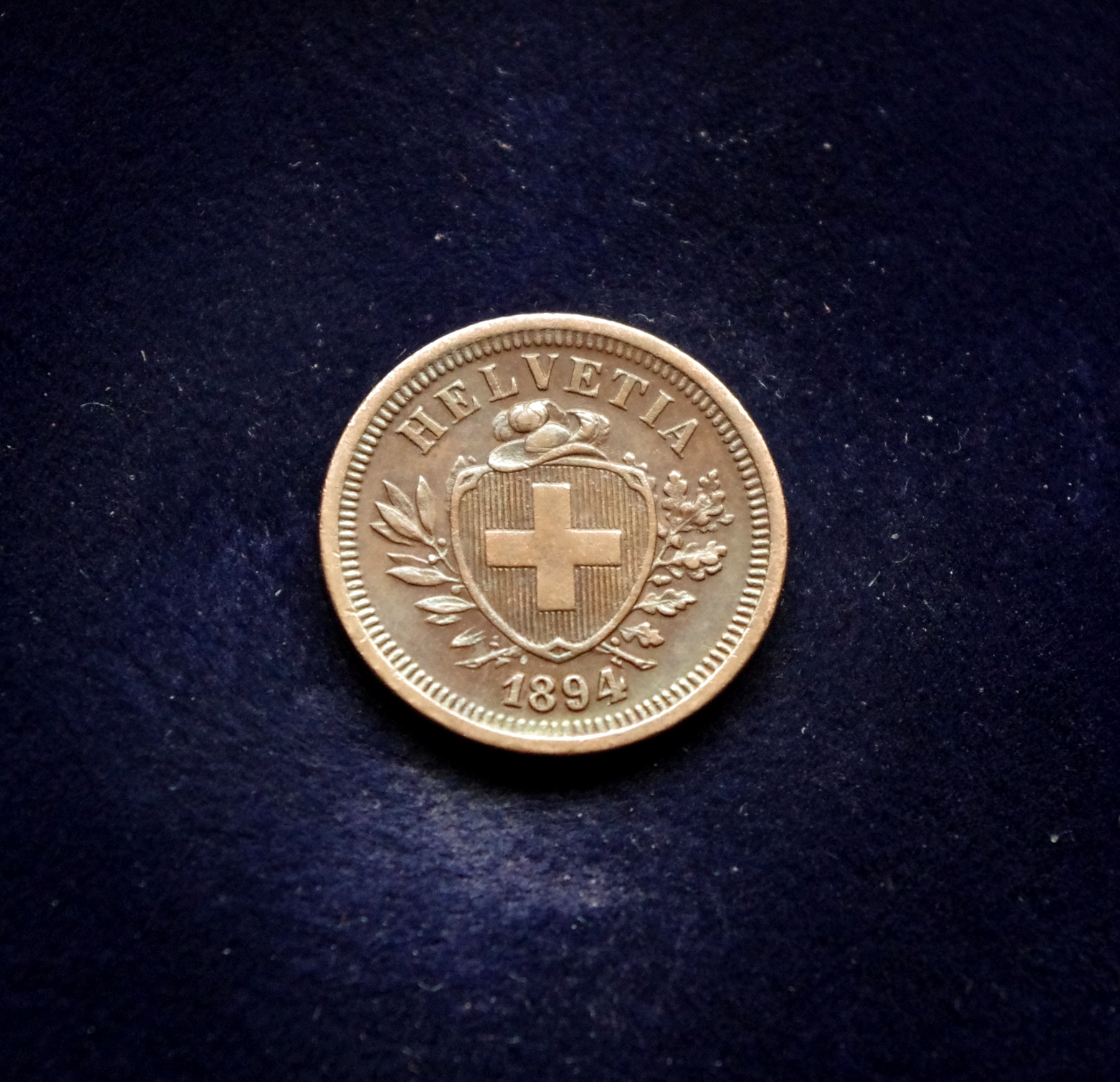 Šveicarija, 1 rapenas 1894m E