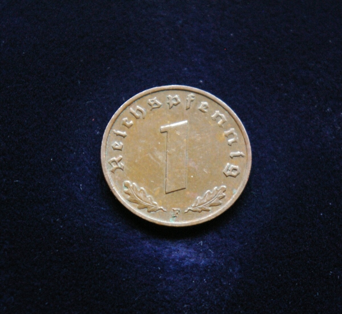 Vokietija, Trečiasis Reichas 1 reichspfenigas 1940m-F
