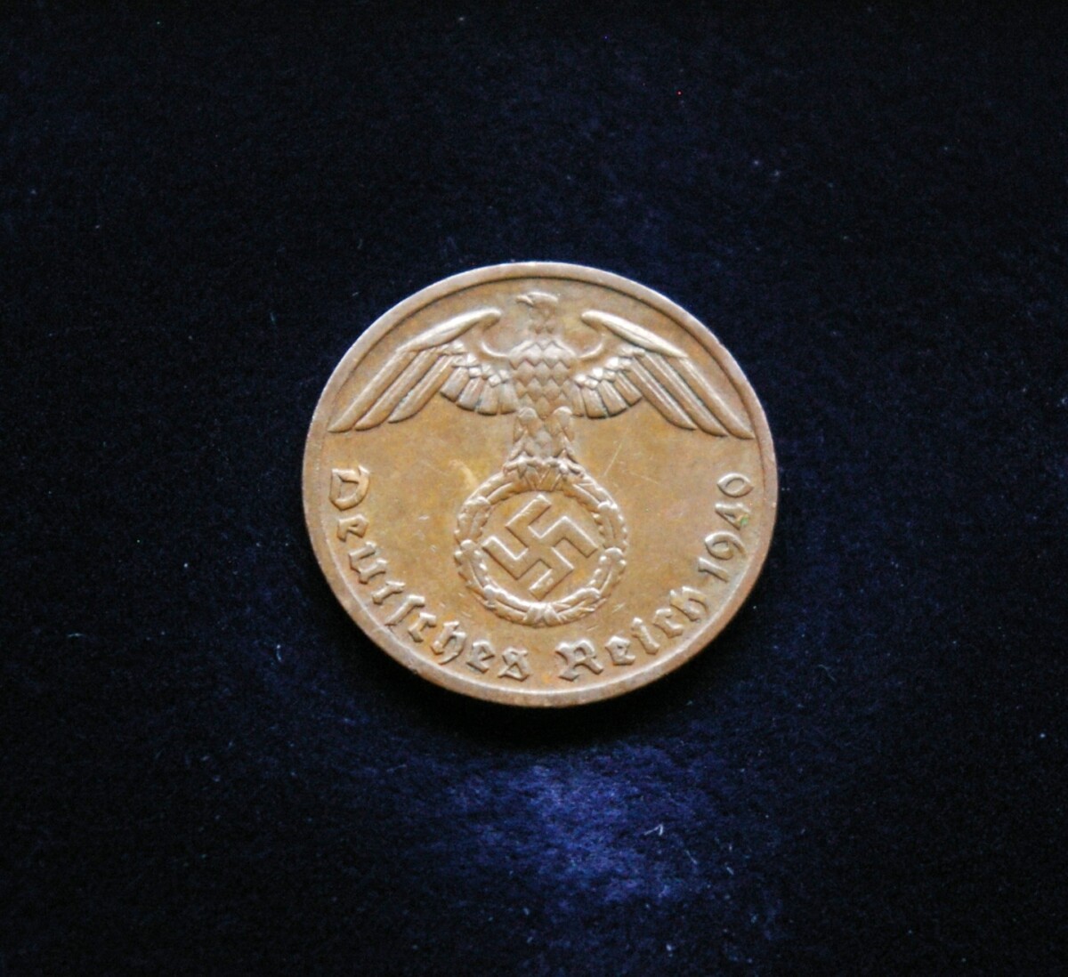 Vokietija, Trečiasis Reichas 1 reichspfenigas 1940m-F