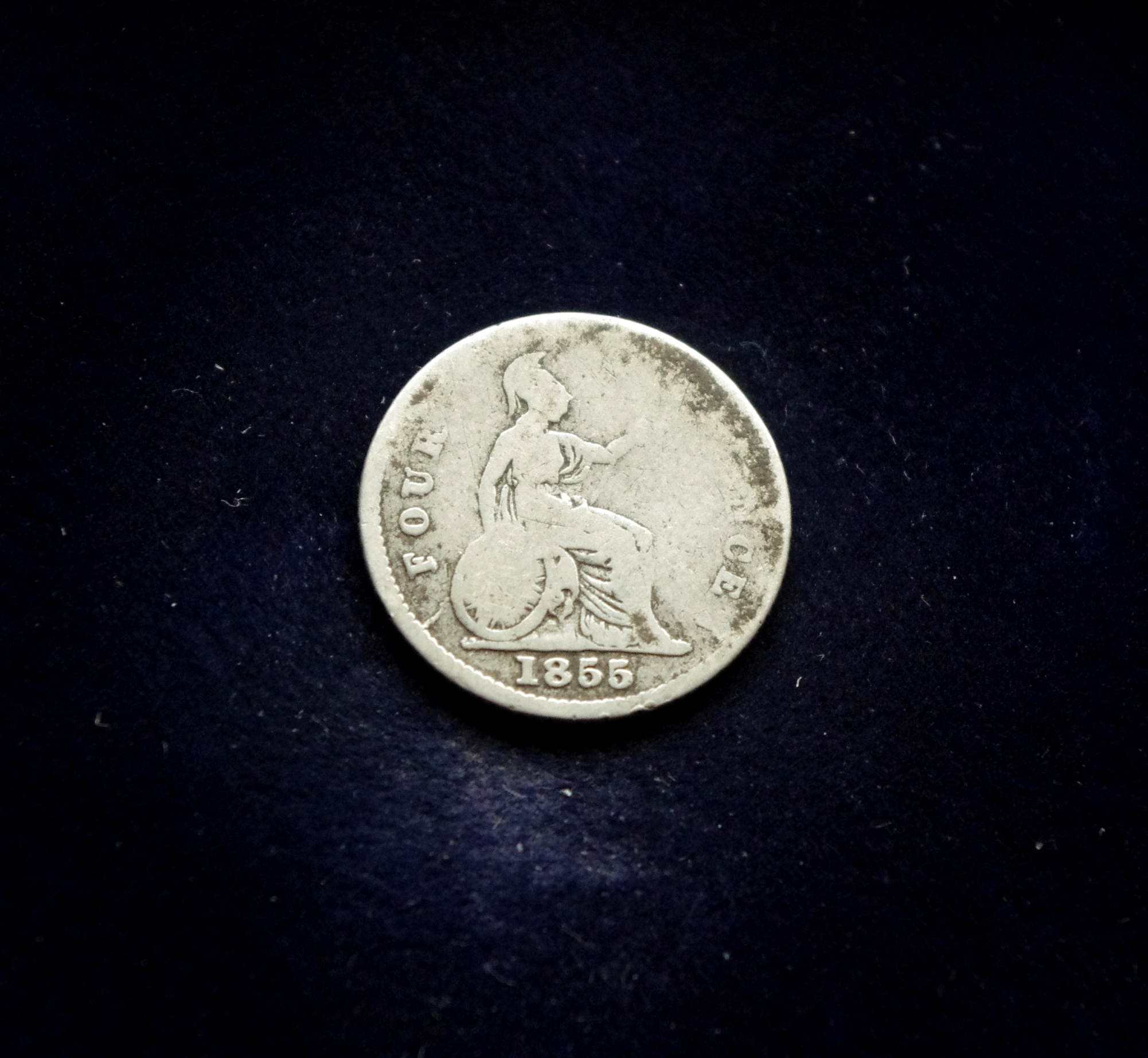 Didžioji Britanija, 4 pensai 1855m E