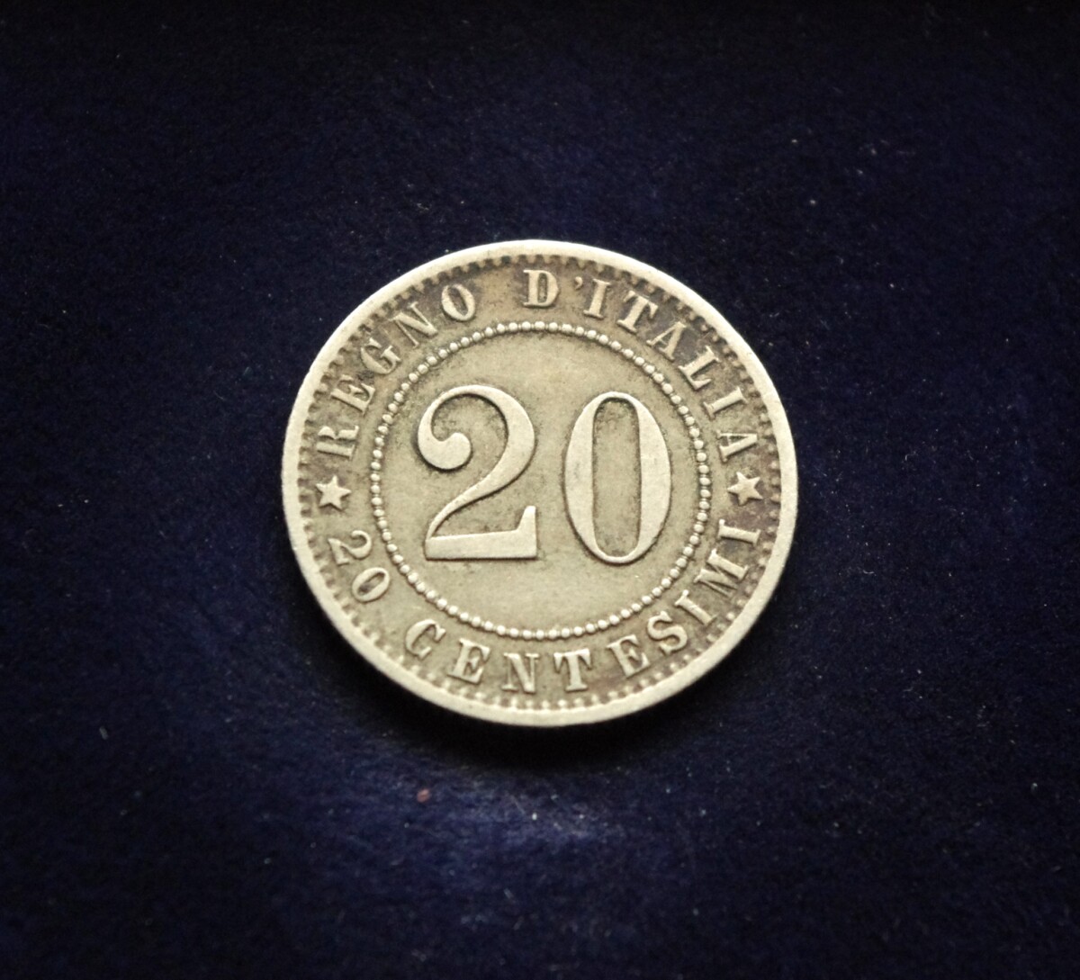 Italija, 20 čentezimų 1895m-R E
