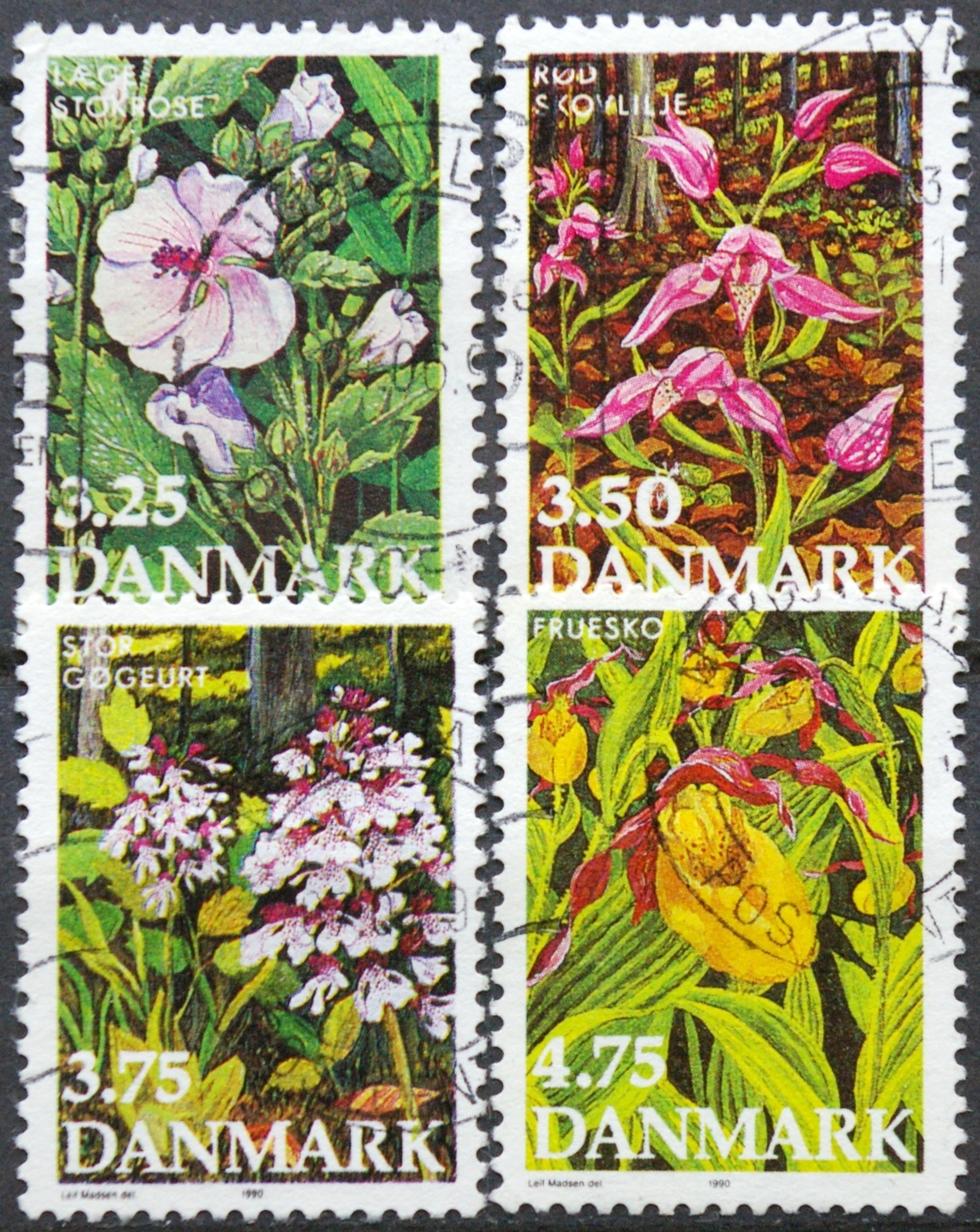 Danija, pilna serija ScNr 920-923 Used(O)