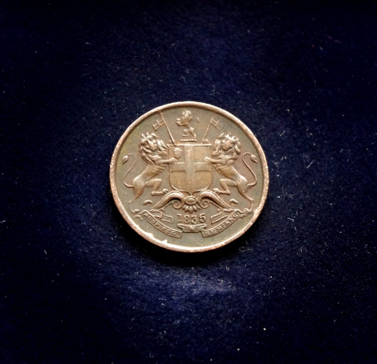 Indija - Britų, 1/12 anos 1835m E