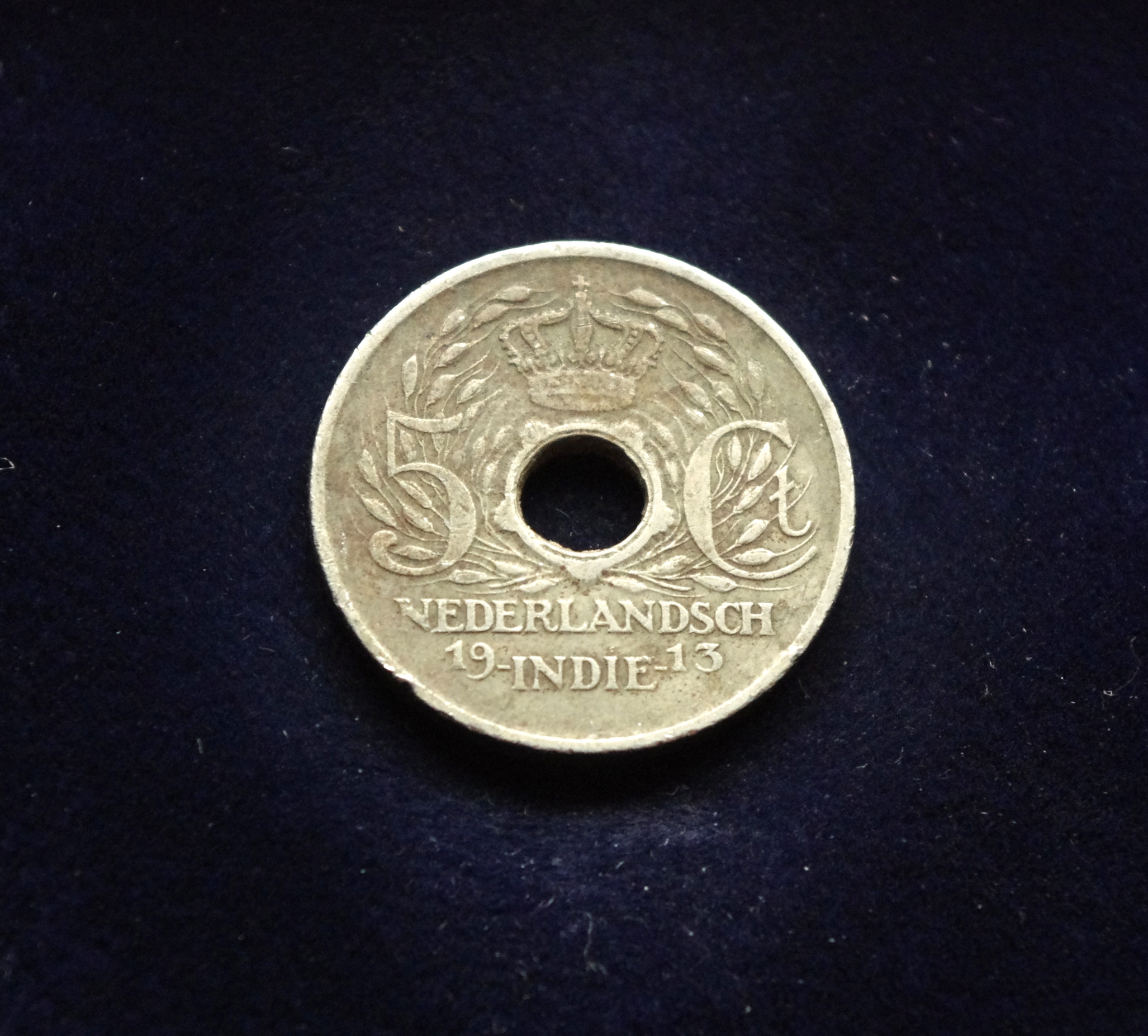 Nyderlandų Rytų Indija, 5 centai, 1913m E