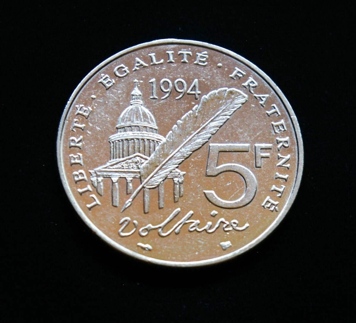 Prancūzija, proginiai 5 frankai, 1994m E