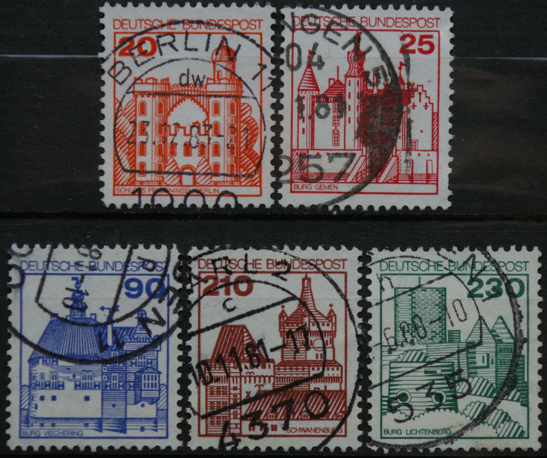 Vokietija, pilna serija MiNr 995-999 Used(O)