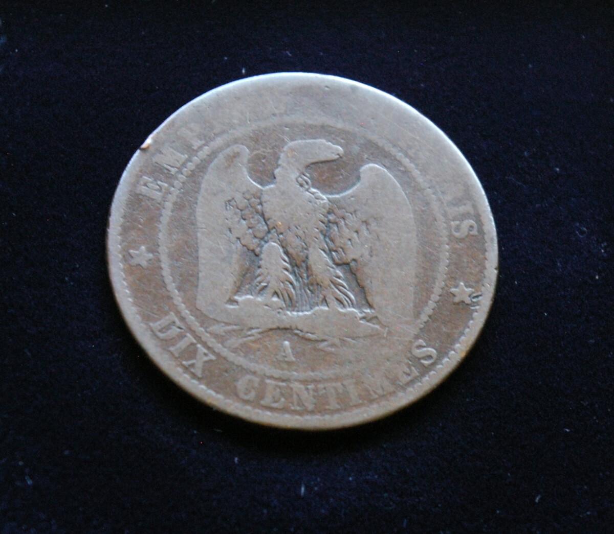 Prancūzija, 10 santimų 1854m-A E