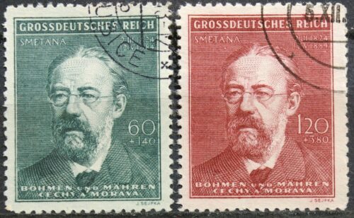 Vokietijos Reichas, Čekijos okupacija, pilna serija, MiNr 138-139 Used(O)