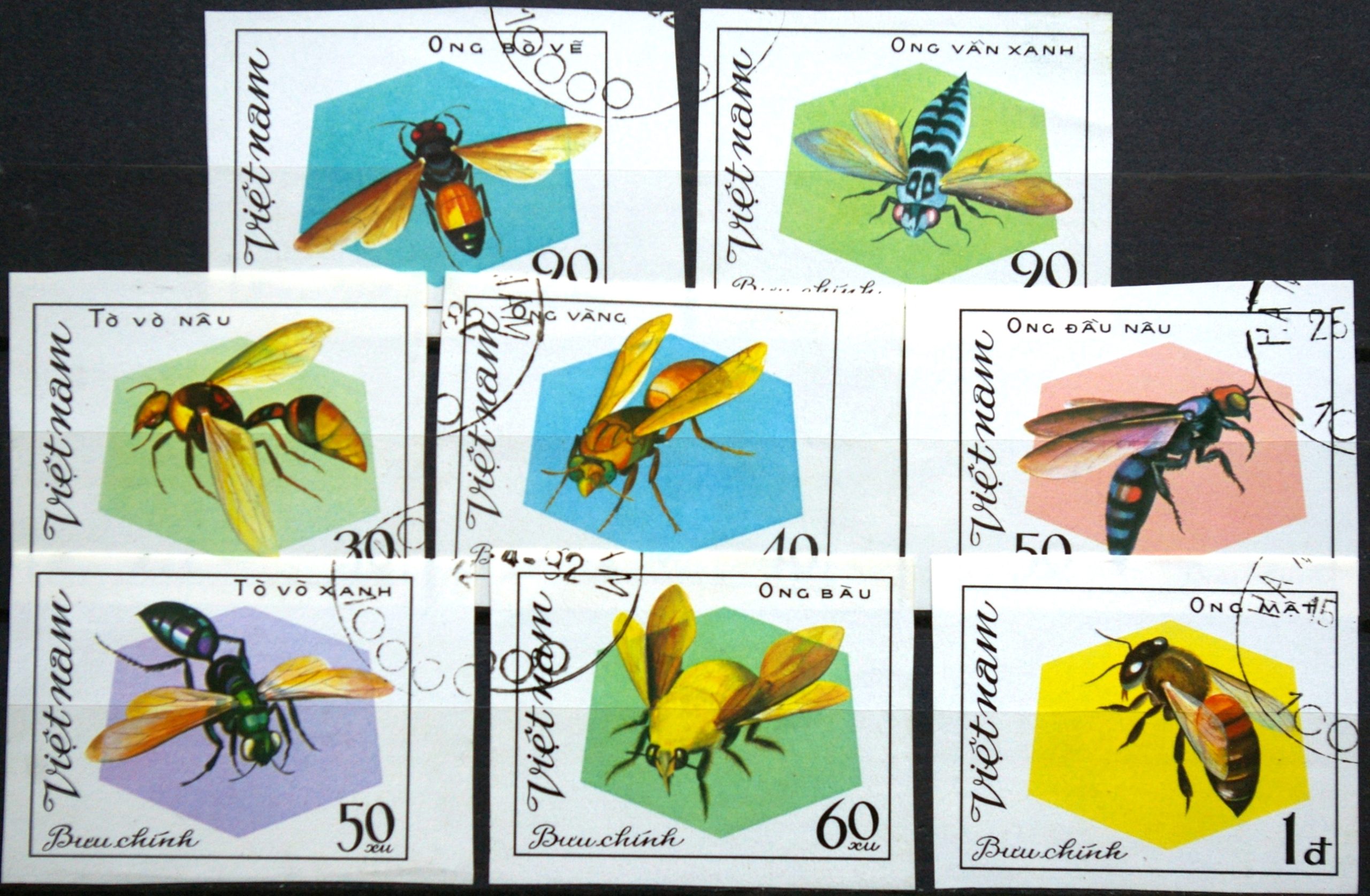 Vietnamas, pilna neperforuota serija ScNr 1172-1179 Used(O)