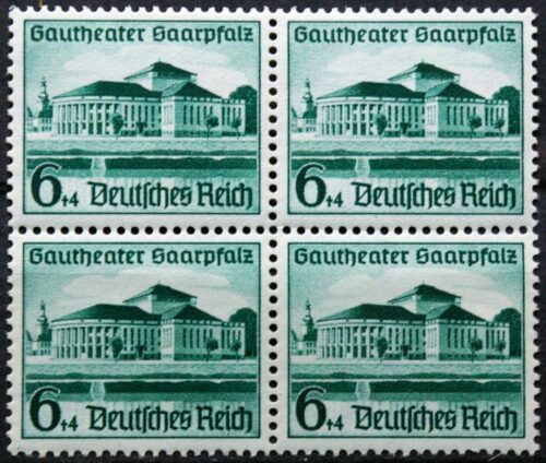 Vokietijos Reichas, kvartblokis MiNr 673 MH*/MNH**