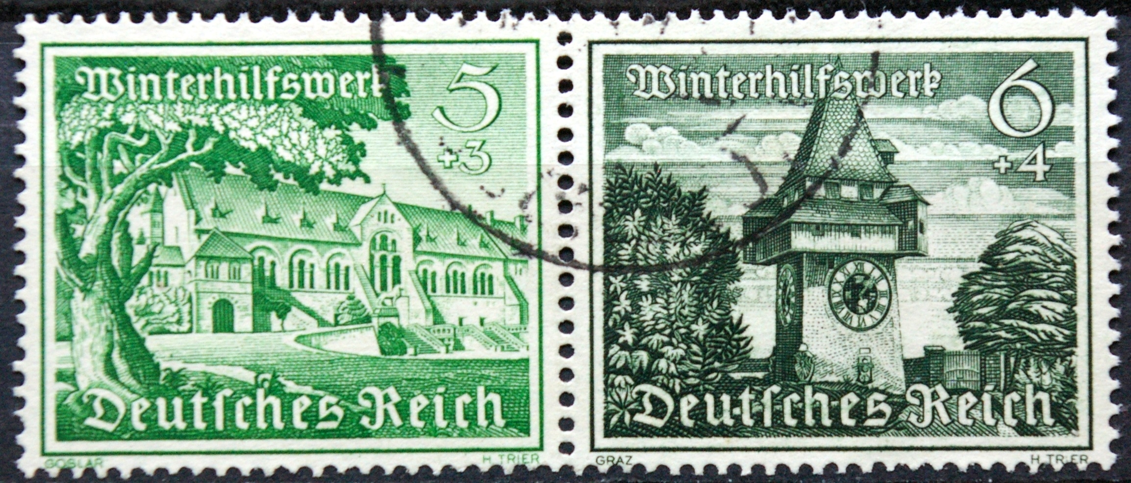 Vokietijos Reichas, pora MiNr MiNr 732+733 W 138 Used(O)