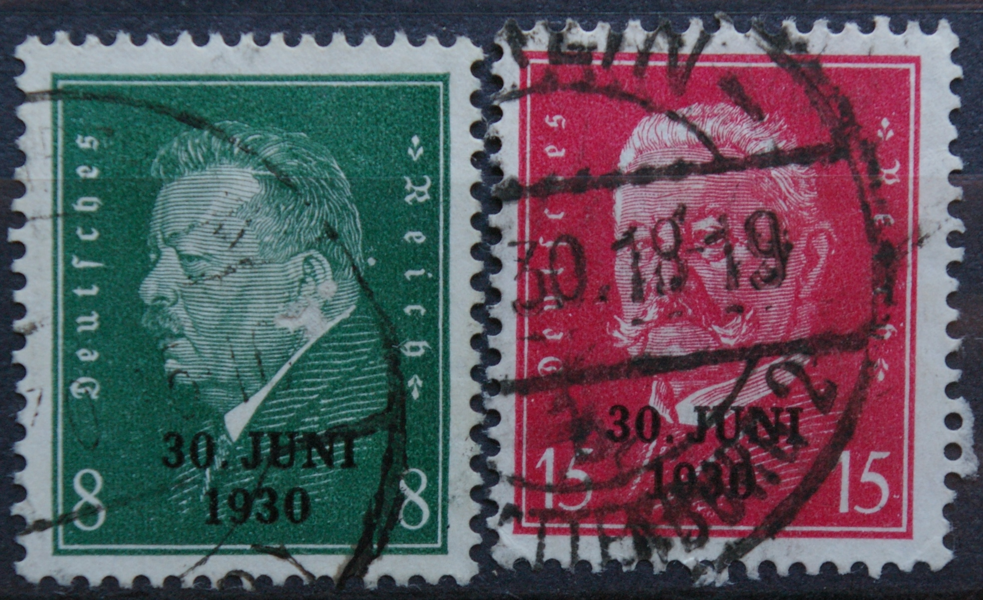 Vokietijos Reichas, pilna serija MiNr 444-445 Used(O)