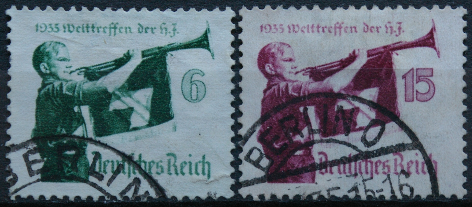 Vokietijos Reichas, pilna serija MiNr 584-585 Used(O)