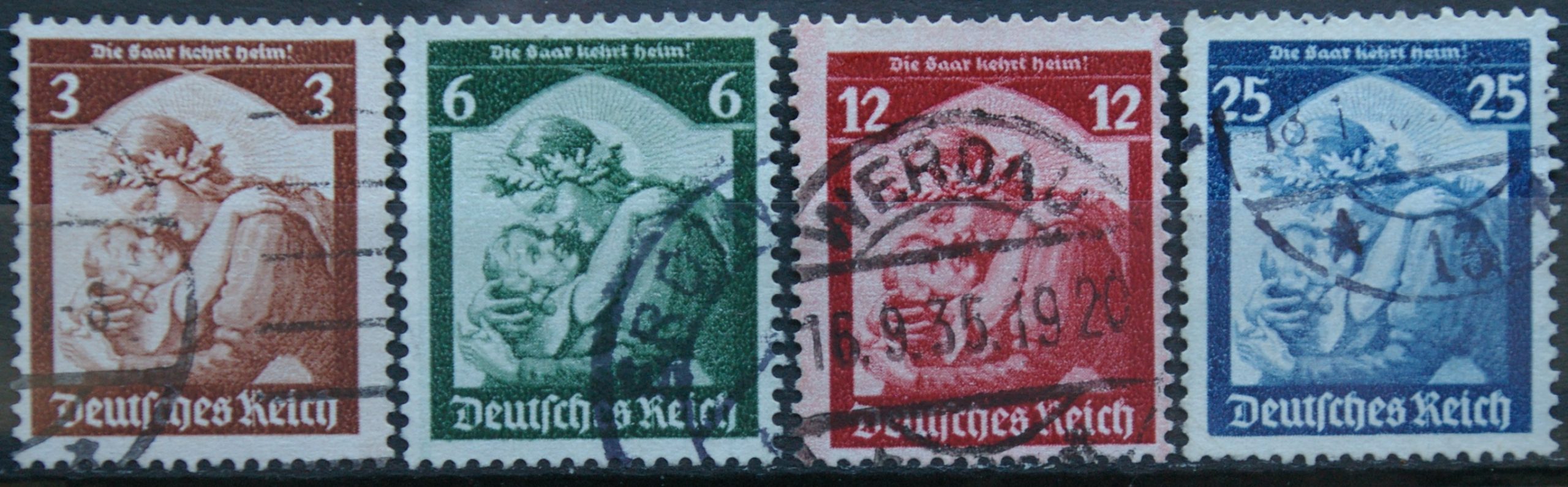 Vokietijos Reichas, pilna serija MiNr 565-568 Used(O)