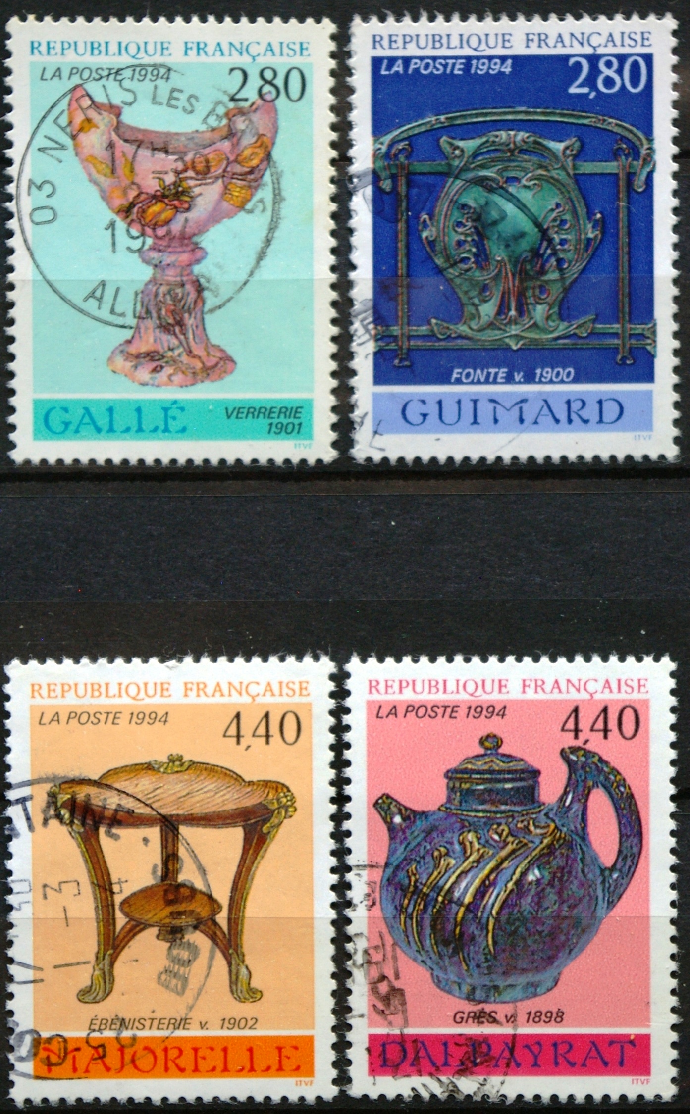 Prancūzija, pilna serija ScNr 2398-2401 Used(O)