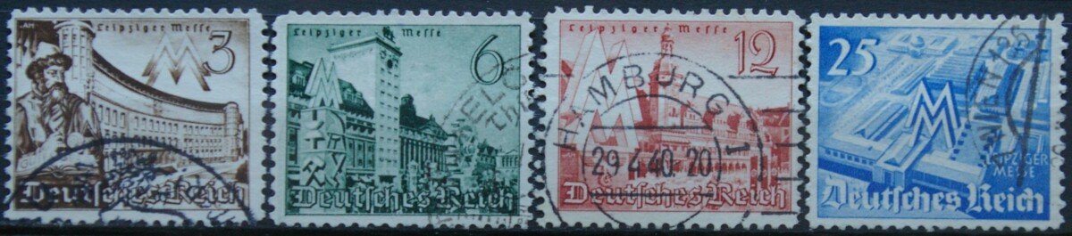 Vokietijos Reichas, pilna serija MiNr 739-742 Used (O)