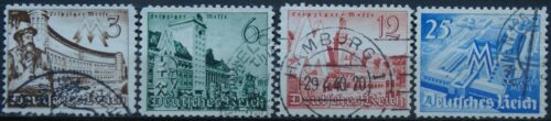 Vokietijos Reichas, pilna serija MiNr 739-742 Used (O)