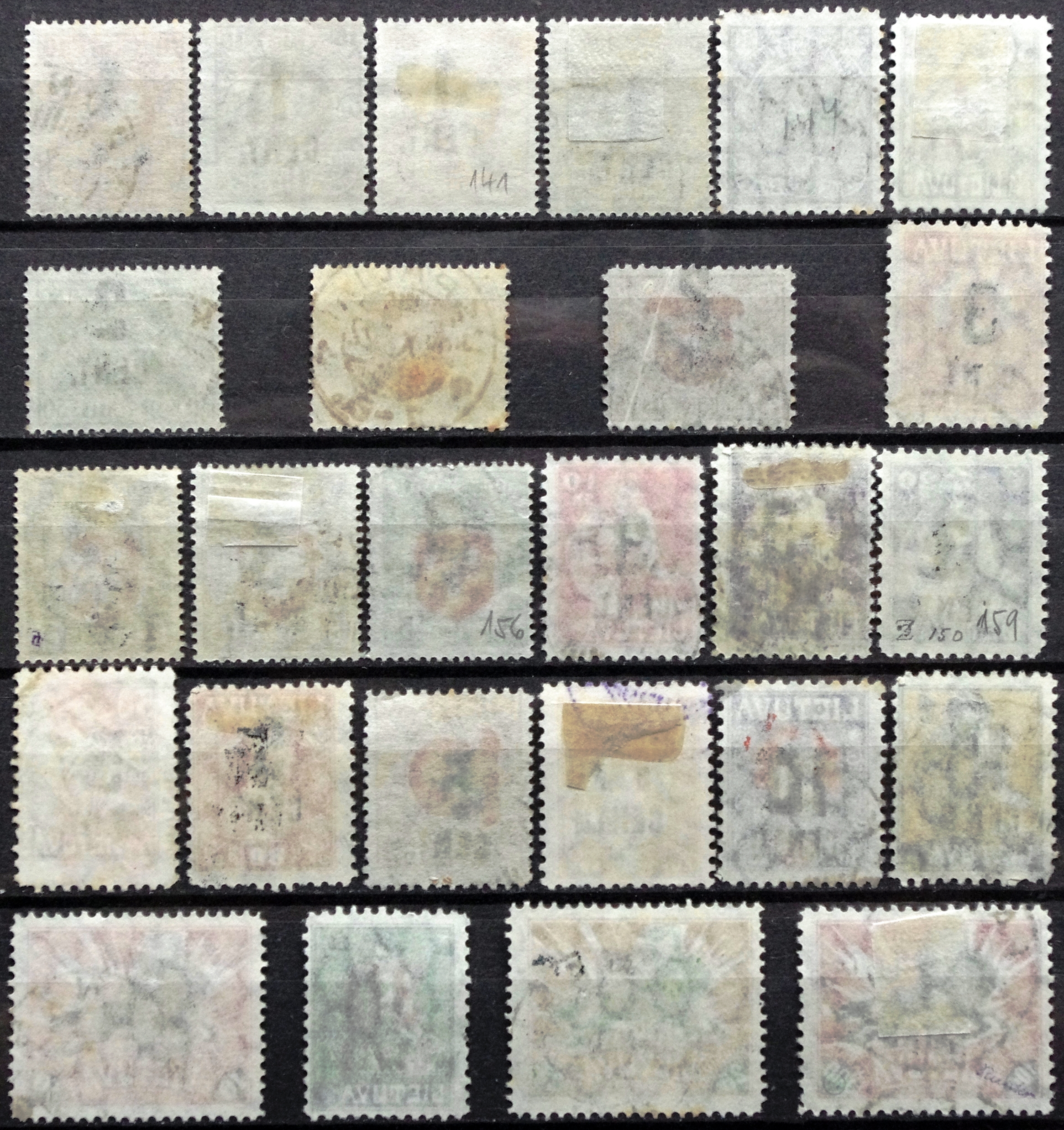 Tarpukario Lietuva, perspausdintų rinkinys MiNr 138-175* MH*/MNG(*)