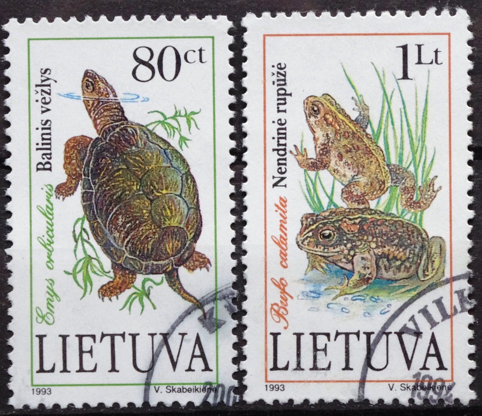 Lietuva, pilna serija MiNr 545-546 Used(O) V