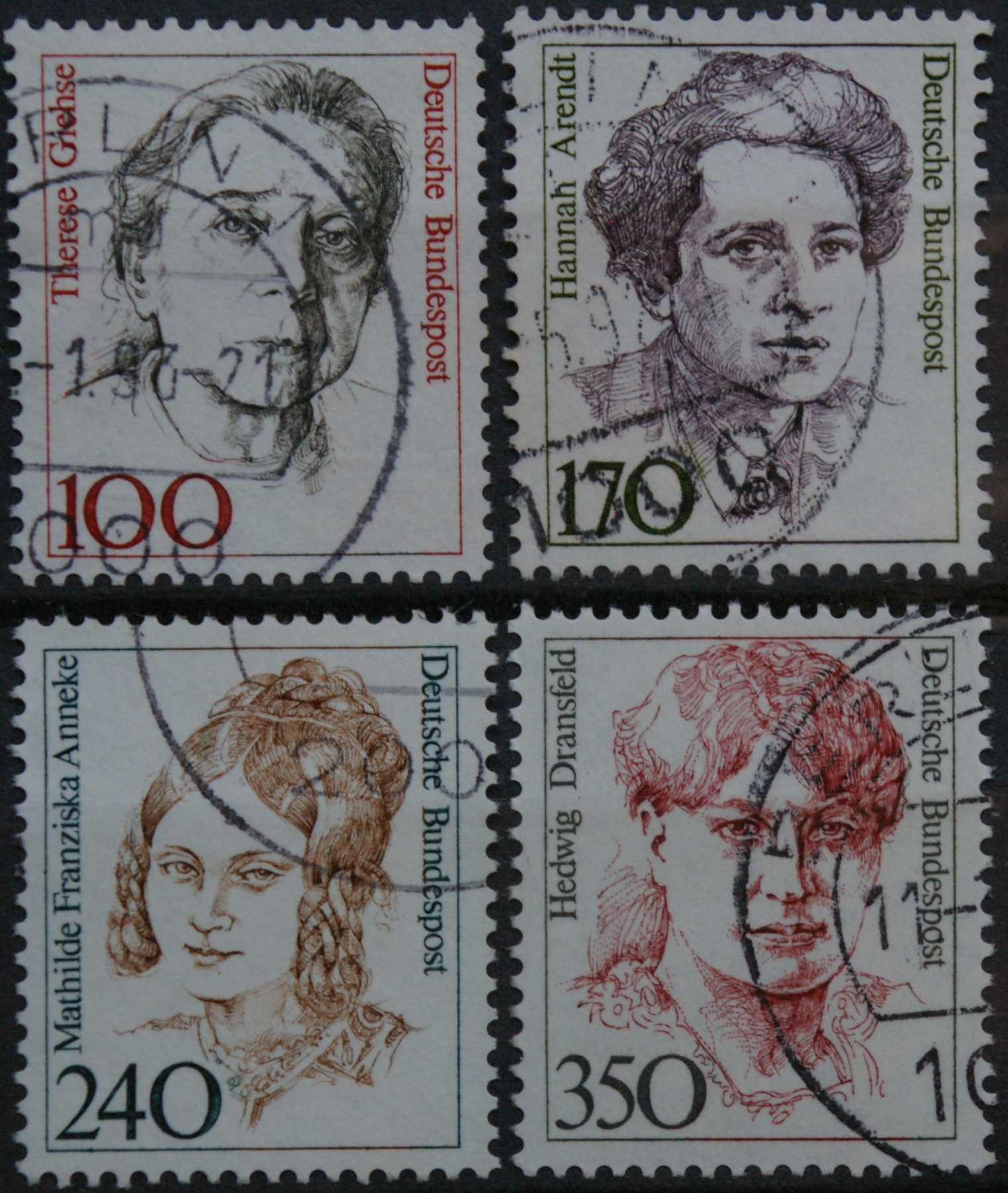 Vokietija, pilna serija MiNr 1390-1393 Used(O)