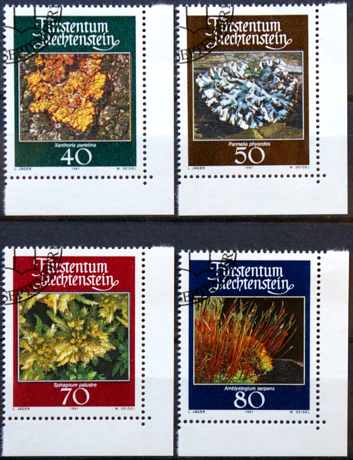 Lichtenšteinas, pilna serija, MiNr 776-779 Used (O)