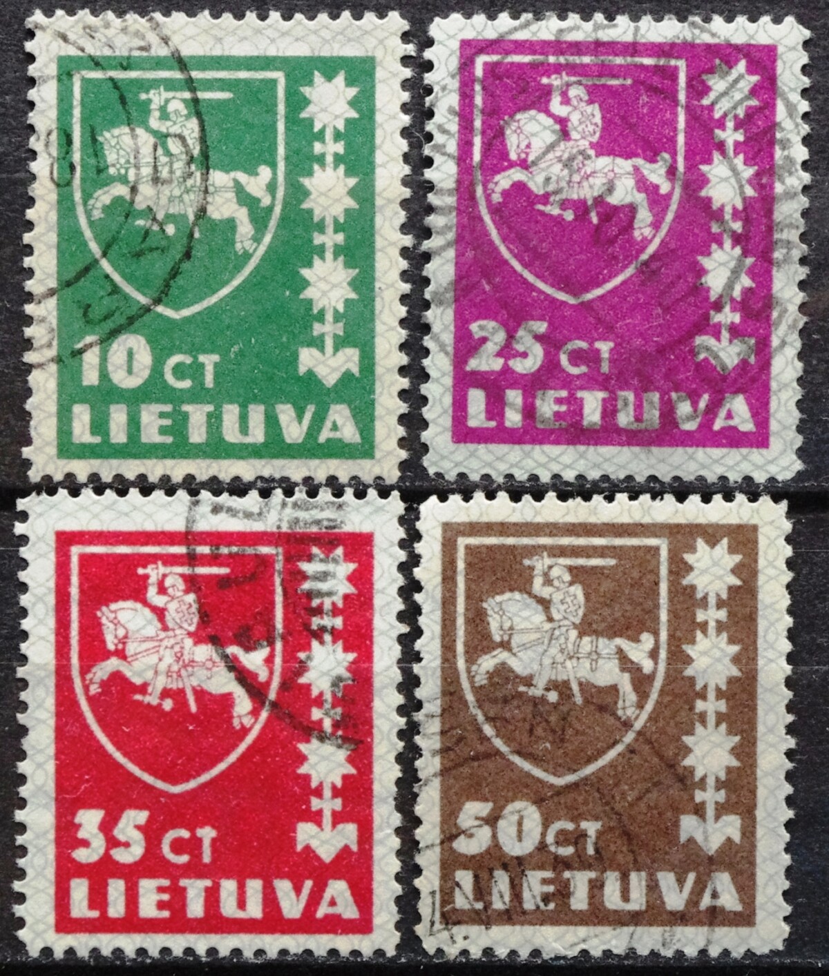 Tarpukario Lietuva, pilna serija MiNr 413-416 Used(O)
