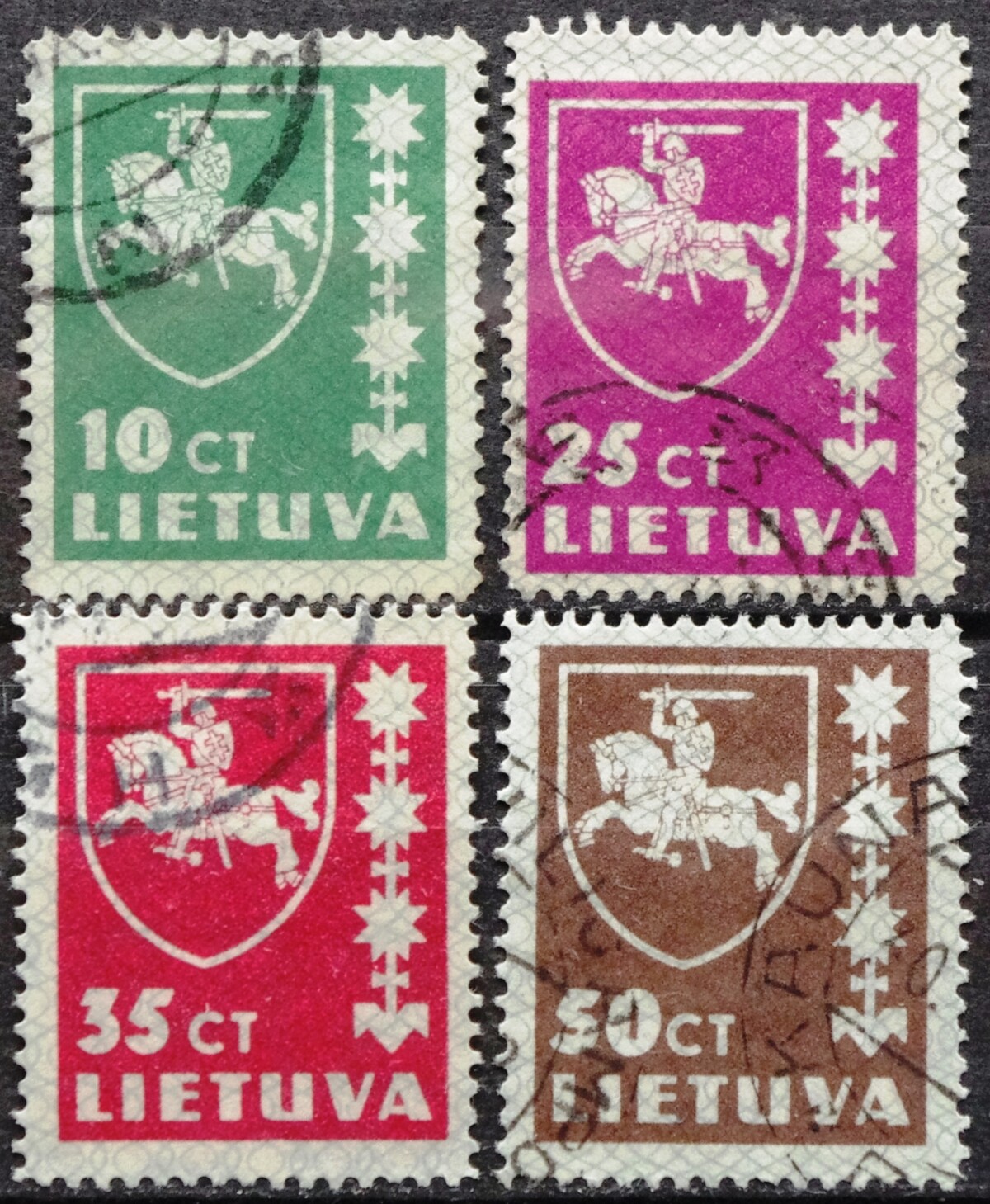 Tarpukario Lietuva, pilna serija MiNr 413-416 Used(O)