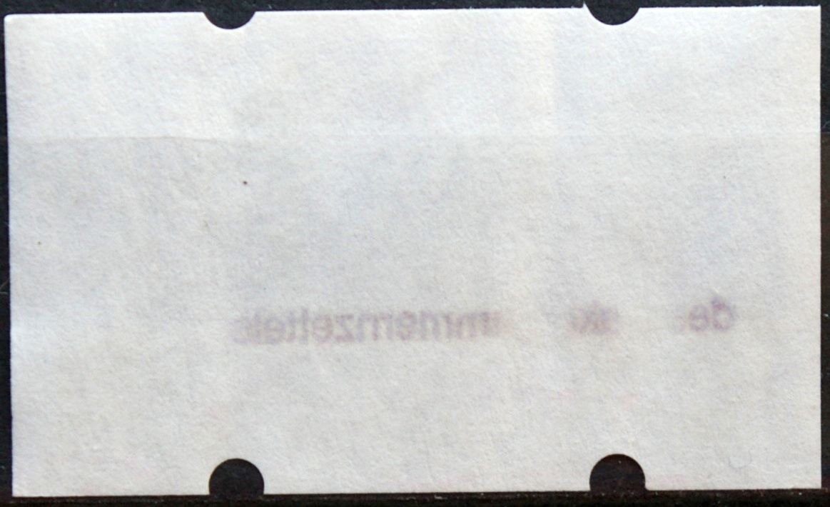 Vokietija, pašto automatų ženklas MiNr 7 Used(O)