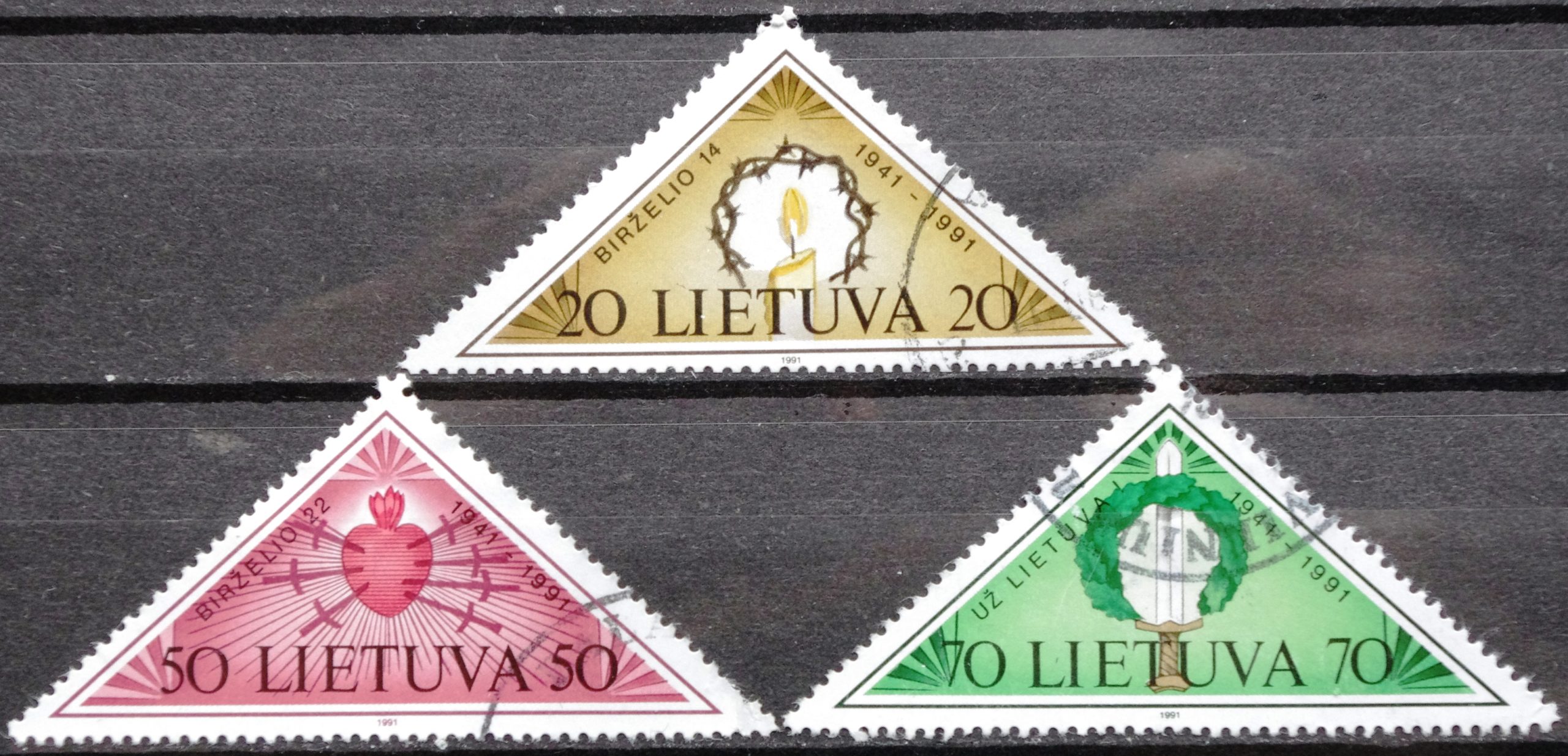 Lietuva, pilna serija MiNr 477-479 Used(O) V