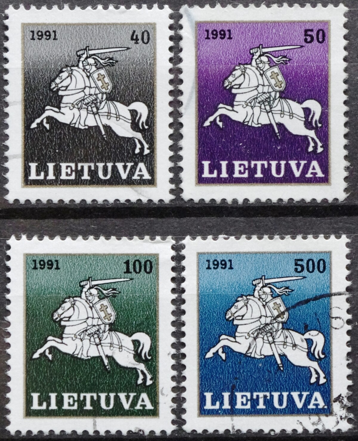 Lietuva, pilna serija MiNr 491-494 Used(O) V