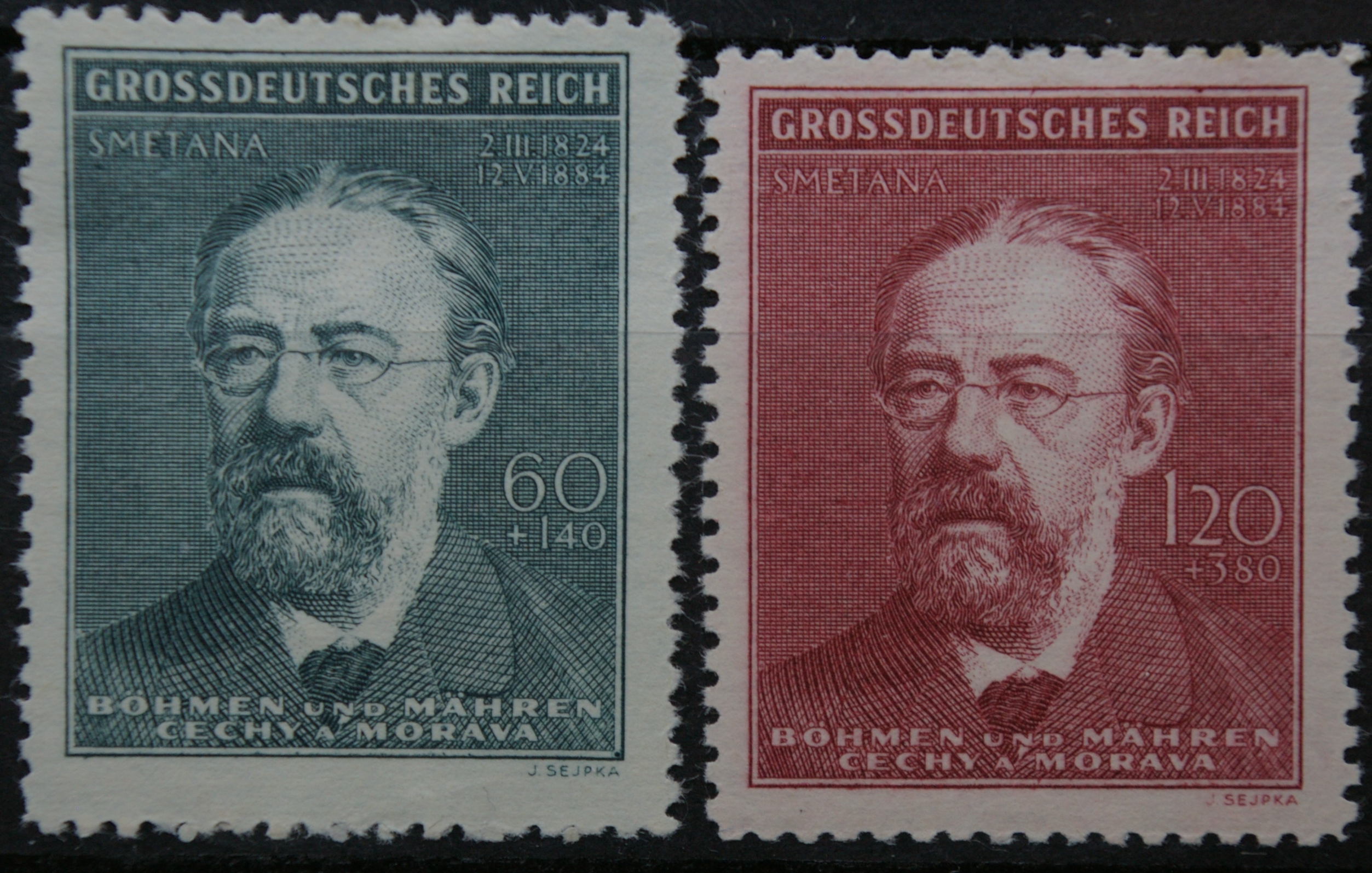 Vokietijos Reichas, Čekijos okupacija, pilna serija, MiNr 138-139 MH*