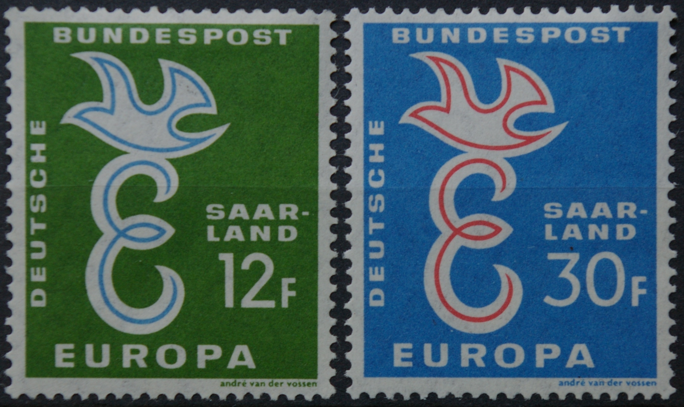 Saras, pilna serija MiNr 439-440 MH*