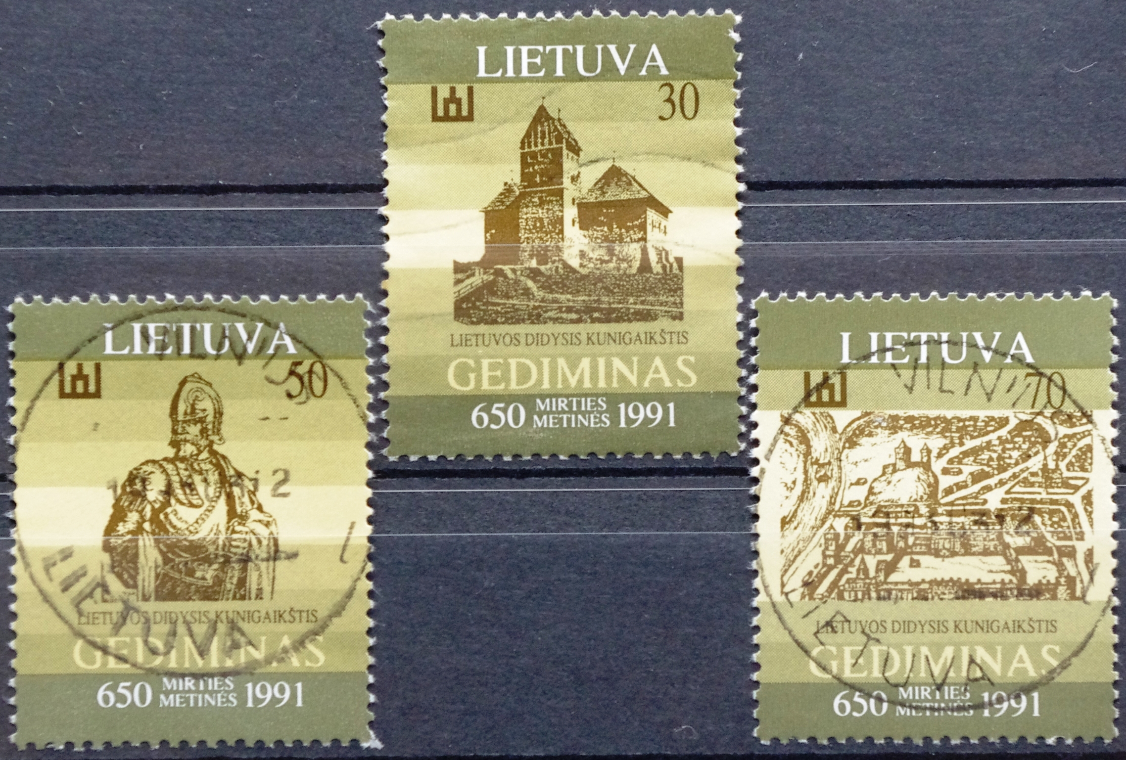 Lietuva, pilna serija MiNr 486-488 Used(O) V