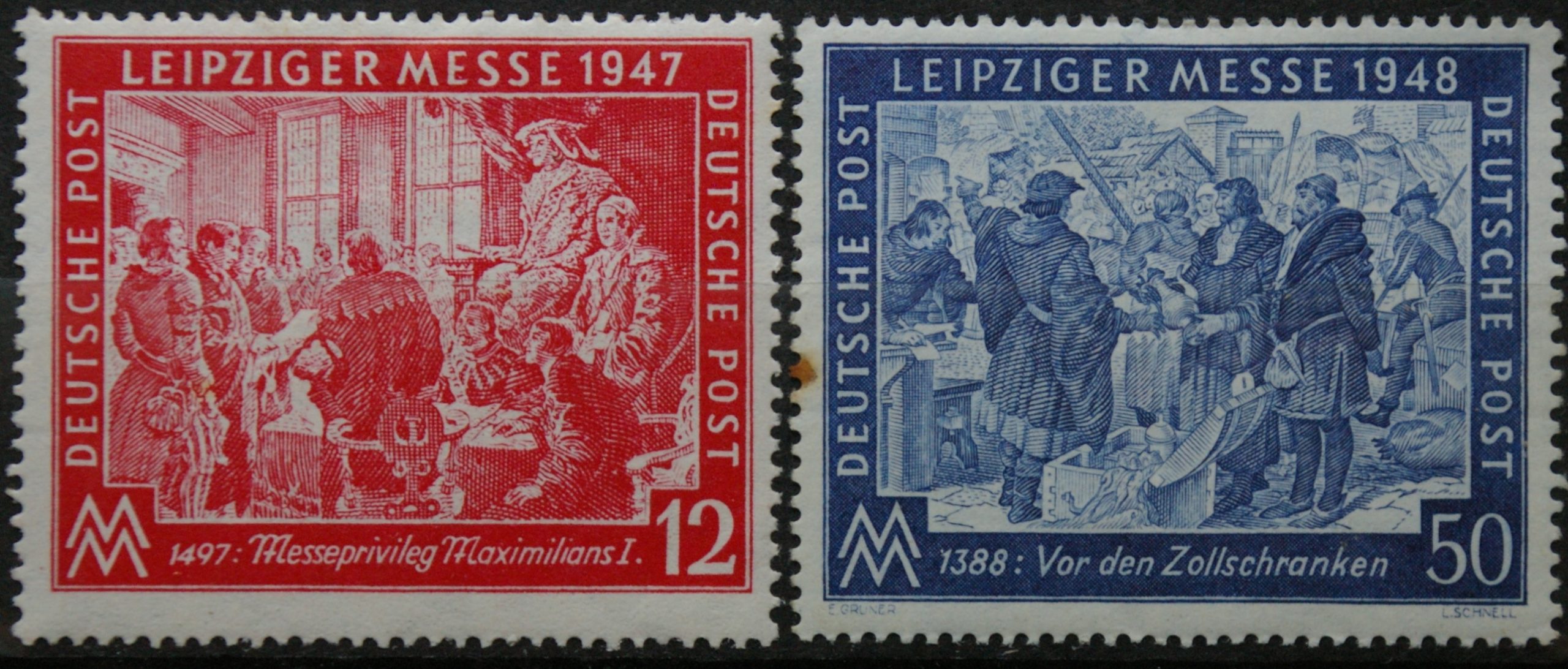 Pokario Vokietija, Sąjungininkų zona, pilna serija, MiNr 965-966 MH*