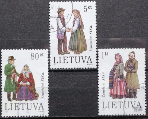 Lietuva, pilna serija MiNr 557-559 Used(O) V